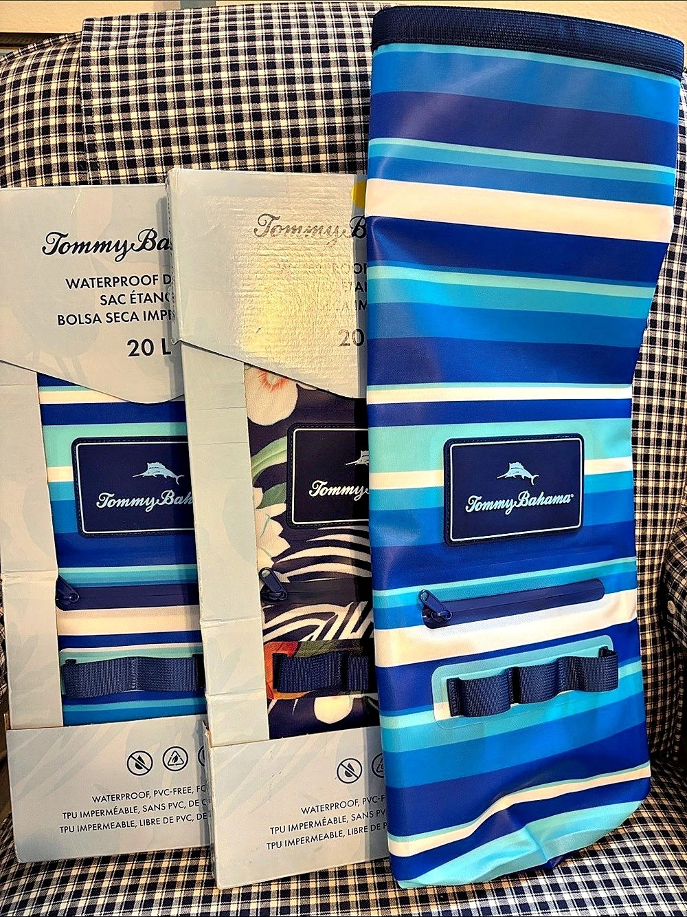 Tommy Bahama 20L Waterproof Dry Bag Blue & Multicolor, pick one